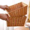 PP Rotan Bakul Storage Basket Rattan Box Breathable Washable Clothes