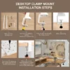 Pegboard Wall Organizer No Drilling          Wall Mounted Storage Rack DIY Home Decor Shelf Hooks