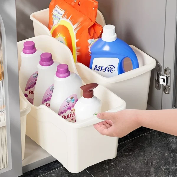 cn-11134207-820l4-mpbplj3fsdu331.webp Kitchen Pot Storage Organizer Under Sink Plastic Storage Bin Slanted Cookware Pan Holder for Cabinet Kitchen Utensils