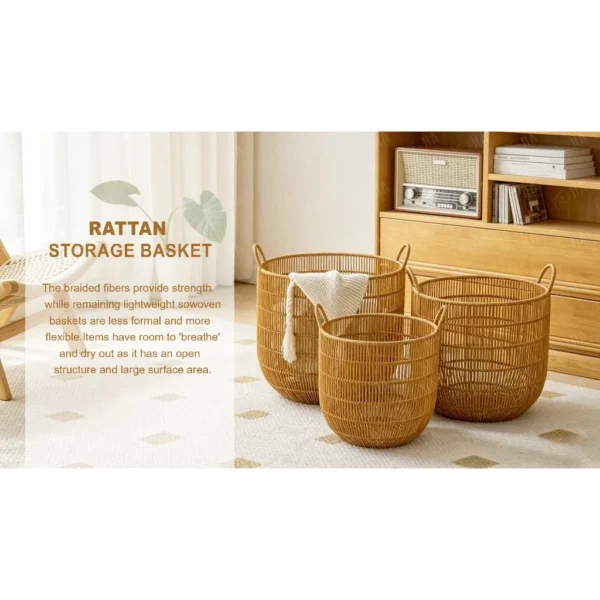 cn-11134207-820l4-mpbz3w7mtedp77.webp Bakul Baju Rattan Cylinder Style with Handle Modern Metal Frame Laundry Organiser
