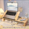 cn-11134207-820l4-mpj076me1ez2f6.webp Wooden Laptop Stand Desktop Riser 5 Level Adjustable Height Screen Holder