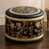 cn-11134207-820l4-mrlbflnhx2iubb.webp Chinese Style Black Gold Multifunctional Dressing Table Changing Shoes Low Stool Storage Sofa Foot Lazy Stool Children s Fabric Soft Stool Storage Two in One