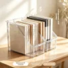 cn-11134207-820l4-ms56wh6tchdx45.webp Retractable Desktop Bookstand Shelf Acrylic Transparent Student Book Storage Box Desk Storage Picture Book File Storage Box