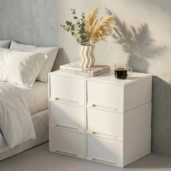 cn-11134207-820l4-msf1ijinpq89ed.webp Plastic Modular Combination Drawer Chest Stackable Multi Drawer Storage Cabinet Space Saving Home Organizer for Bedroom Living Room