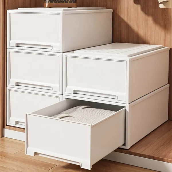 cn-11134207-820l4-msf2jyqxxb7l09.webp Plastic Modular Combination Drawer Chest Stackable Multi Drawer Storage Cabinet Space Saving Home Organizer for Bedroom Living Room