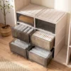cn-11134207-820l4-msf6nvqawv7te4.webp Stackable Drawer Storage Box Semi Transparent Flip Top Plastic Storage Bin Large Capacity Wardrobe Organizer for Clothes Bedding Closet Bedroom Home Storage