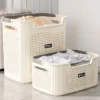 cn-11134207-820l4-msjlm4qq1sei63.webp Large Capacity Laundry Basket Hollow Ventilated Plastic Dirty Clothes Hamper With Handle Multifunctional Storage Basket for Bathroom Bedroom Home Organizer
