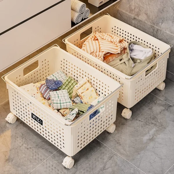 cn-11134207-820l4-msjonu8n2jux83.webp Large Ventilated Storage Basket Heavy Thick Plastic Rolling Laundry Bin With Wheels Handles for Bathroom Wardrobe Home
