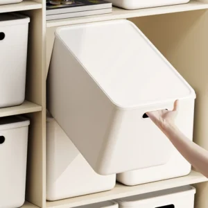 cn-11134207-820l4-msl4ifusdo9617.webp 35L Plastic Storage Box Multi Pack Set Wide Narrow 2 Styles Large Capacity Thickened Storage Bin With Lid Side Handles Stackable Organizer for Clothes Toys Home Bedroom Cabinet