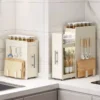my-11134207-820l6-mrr1a75enyfa29.webp Multi Function Dustproof Pull Out Spice Rack Narrow Edge Kitchen Countertop Organizer Rak Penyimpanan Dapur