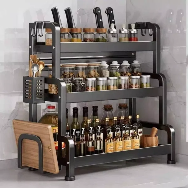 my-11134207-820ld-mrv9gtxv7sp3f0.webp 2 3 Tier Kitchen Spice Rack Rak Dapur Rempah Organizer Knife Holder Kitchen Storage Shelf