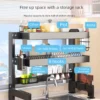 my-11134207-820ld-ms120iaitpfo34.webp Over the Sink Dish Rack Rak Pinggan Sinki Mangkuk Kecil Compact Kitchen Drying Drainer Organizer