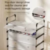 my-11134207-820li-mqrghrctwjkb3f.webp Dustproof Shoe Rack Multi Layer Plastic Shoe Cabinet Stackable Space Saving Organizer 3 4 5 6 7 Layers