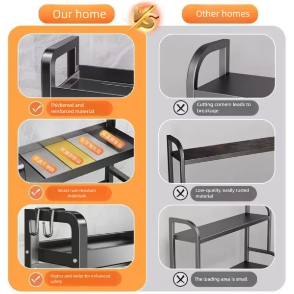 my-11134207-820li-mrv9gtdgum824e.webp 2 3 Tier Kitchen Spice Rack Rak Dapur Rempah Organizer Knife Holder Kitchen Storage Shelf