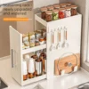 Kitchen Organizer Storage Rack Pull out Spice Rack Rak Rempah Ratus Dapur Spice Rack Rak Barang Dapur