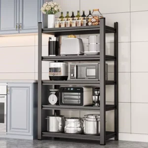 sg-11134201-8259r-ms9rpandy22u60.webp Kitchen Storage Rack Rak Dapur Microwave Organizer Adjustable Freestanding Steel Shelf