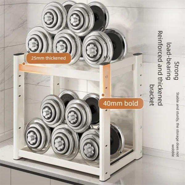 sg-11134201-825ar-mrfstu73sufa42.webp Adjustable Kitchen Rack 2 3 Tier Stainless Steel Microwave Shelf Seasoning Condiment Storage Organizer