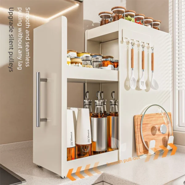 Kitchen Organizer Storage Rack Pull out Spice Rack Rak Rempah Ratus Dapur Spice Rack Rak Barang Dapur
