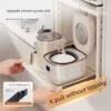 Pull out Microwave Rack Rice Cooker Stand Countertop Kitchen Organizer for Oven Appliances Space Saving Storage Shelf