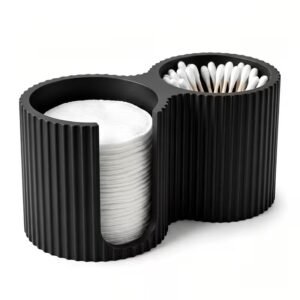 2-in-1 Cotton Pad & Cotton Swab Storage Organizer
